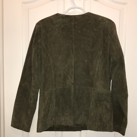 🧵 Olive Green Swede Blazer - Picture 2 of 4